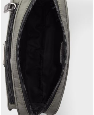 Re-Nylon and Saffiano Leather Belt Bag