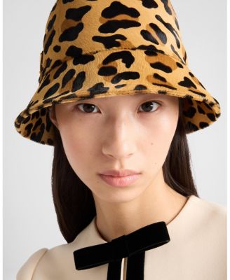  Printed Leather Bucket Hat
