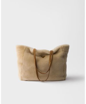 Large Shearling Tote Bag