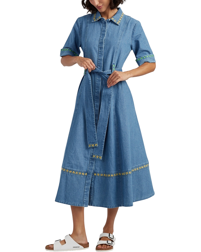 Chinti & Parker Women's Chambray Buttercup Shirt Dress