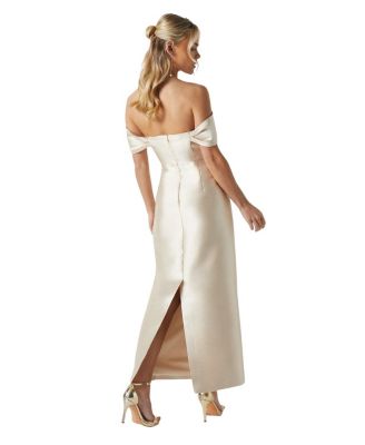 Petite Column Midi Bridesmaid Dress