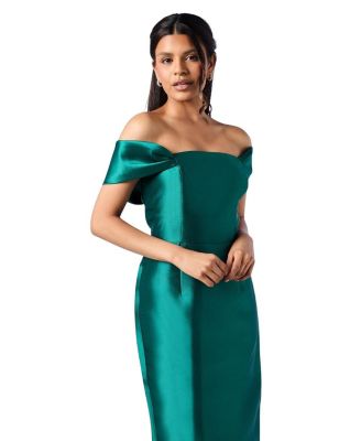Petite Column Midi Bridesmaid Dress