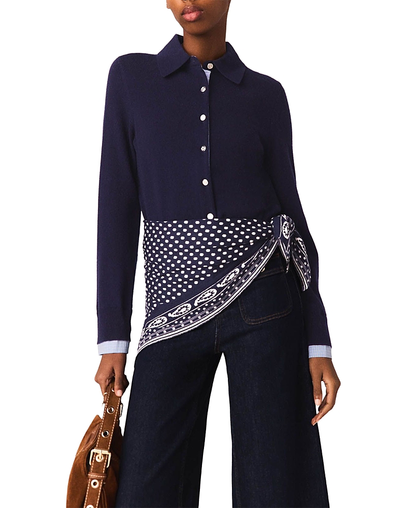 Maje Polo Cardigan