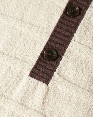 Structured Knitted Loose Fit Polo Shirt