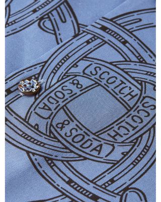 Printed Tencel Relaxed Fit Short Sleeve Shirt