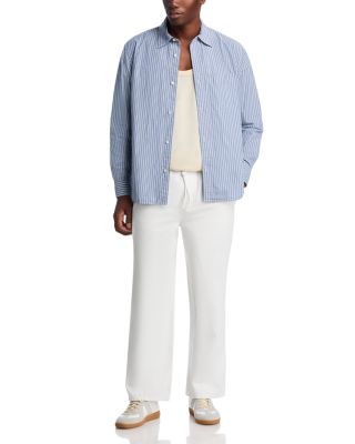 Long Sleeve Stripe Poplin Shirt