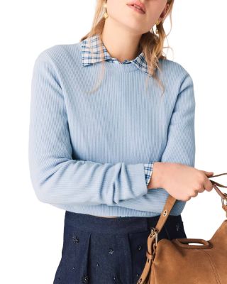 Wool Blend Long Sleeve Sweater