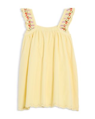 Girls' Embroidered Strap Dress, Big Kid - Exclusive
