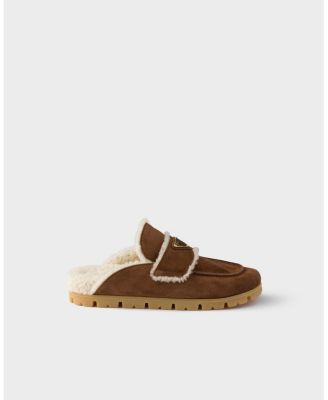 Women's Suede and Shearling Mules