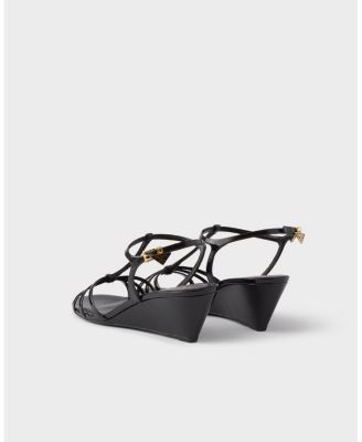  Women's Patent Leather Wedge Sandals