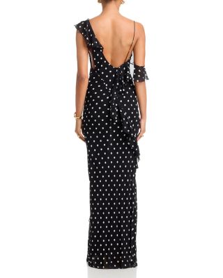Polka Dot Georgette Dress