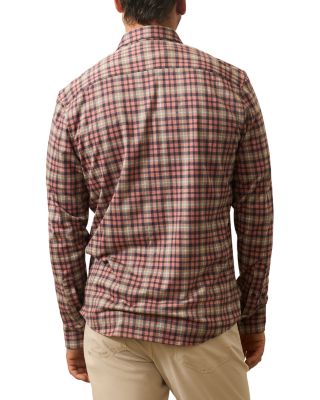 Coastline Knit Plaid Button Down Shirt 