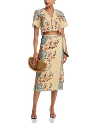 Boho Beauty Cropped Linen Top