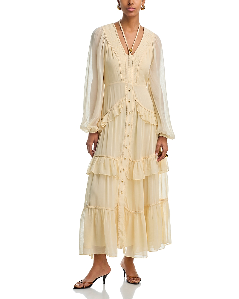 Farm Rio Ruffle Maxi Dress