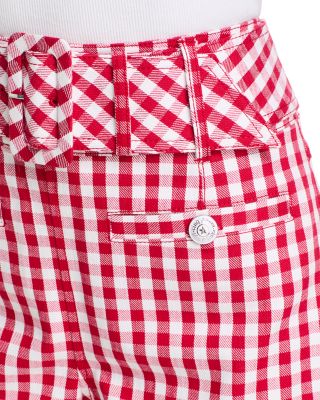 Mini Gingham Denim Allie Shorts