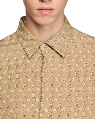 Link Print Loose Fit Shirt 