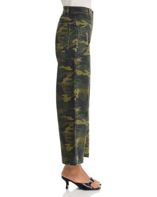 Virginia High Rise Ankle Jeans in Camo