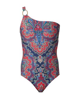 Ring One Shoulder One Piece Swimsuit