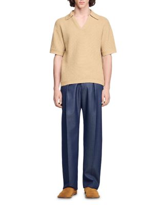 Jute Effect Polo Shirt