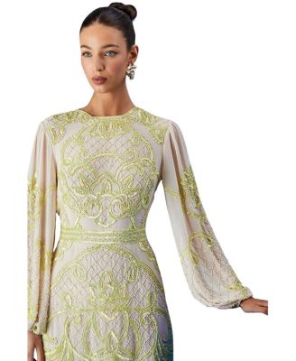 Muse Chiffon Embellished Mini Dress