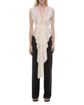 Silk Scarf Drape Top