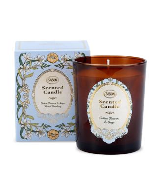  Cotton Flowers & Sage Candle, 180Gr