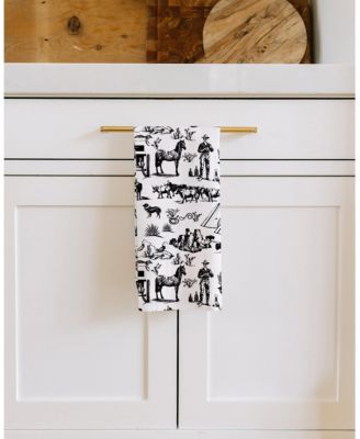 Marfa Toile Tea Towel, Set of 2