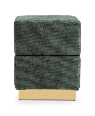  Lyra Chenille Cube Storage Ottoman