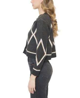 Women's Wyatt Robbie Fair Isle Cardigan Sweater