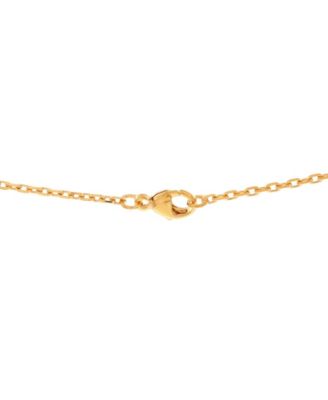 Mini Pop H Pendant Chain Necklace Metal and Enamel, 16"