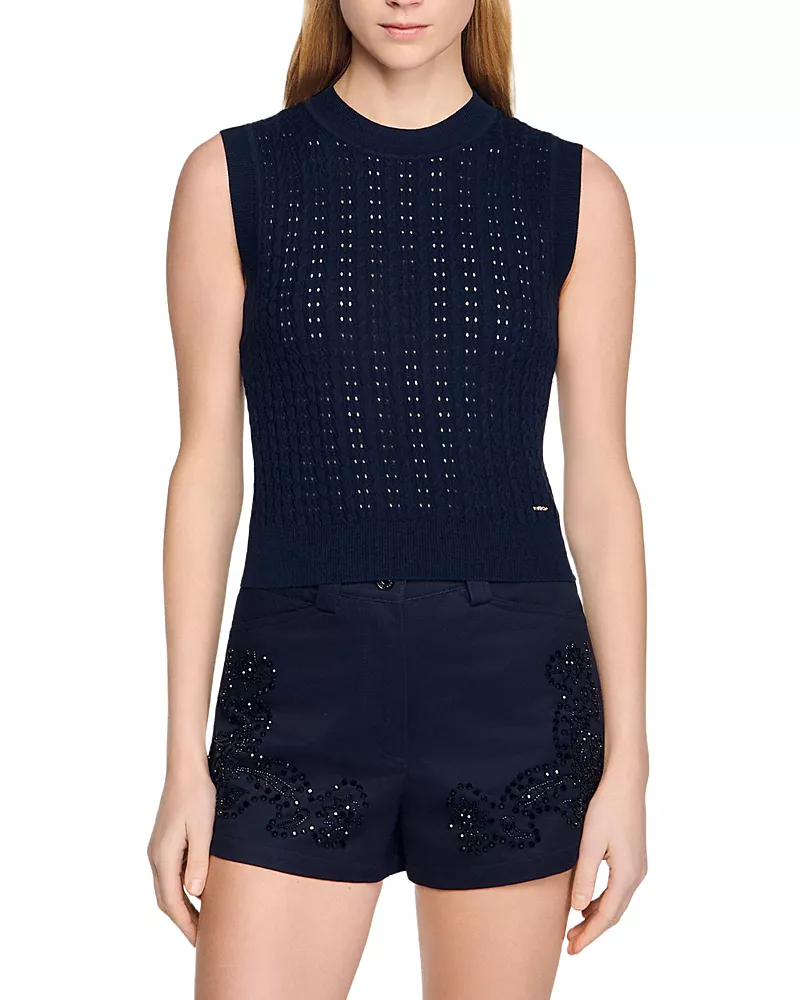 Sandro Textured Knit Sweater