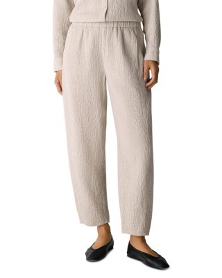 Cotton Doubleweave Ankle Lantern Pants