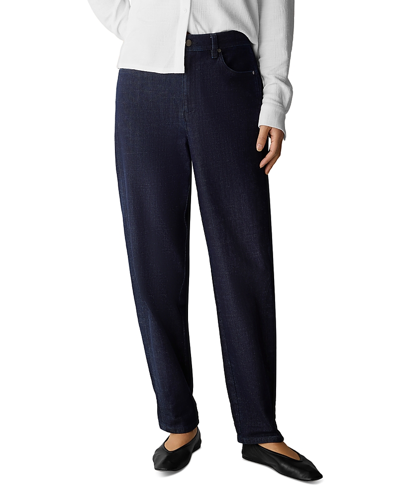 Eileen Fisher Petites Stretch Denim Ankle Lantern Pants