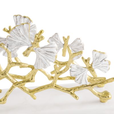 Butterfly Gingko Gold Vertical Napkin Holder