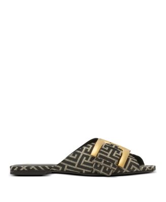 Women's Flat Monogram Jacquard Anthem Sandals