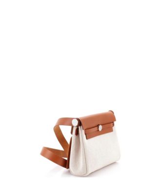 20 Herbag Zip Toile and Leather