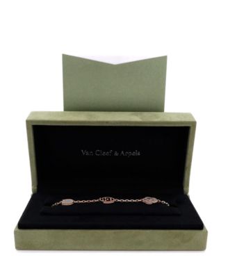  Lucky Spring 5 Motifs Bracelet 18K Rose Gold and Mother of Pearl with Onyx and Carnelian