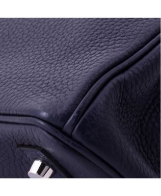 Birkin 30 Handbag Verso Clemence with Palladium Hardware