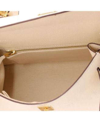 Kelly 25 Handbag Light Epsom with Gold Hardware