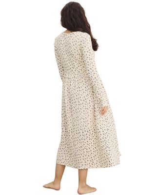 The Printed Waffle Nursing Dress