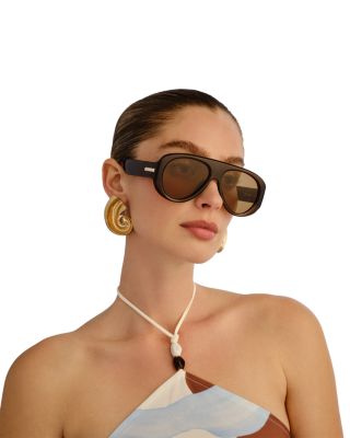 Dream Boat Aviator Sunglasses, 57mm