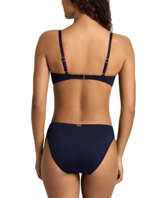 Curved Waist Mid Rise Bikini Bottom