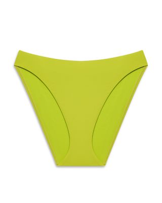 Shirred Underwired Bandeau Bikini & Curved Waist Mid Rise Bikini Bottom