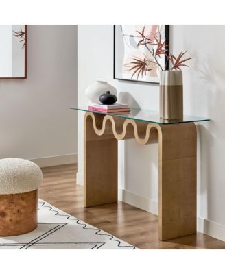  Ondine Glass Top 50" Console Table