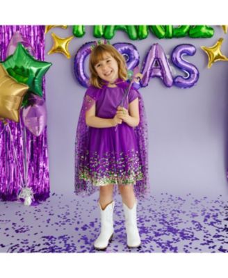 Girls' Mardi Gras Confetti Cape - Little Kid, Big Kid