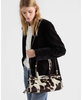 Bonnie Medium Printed Leather Handbag