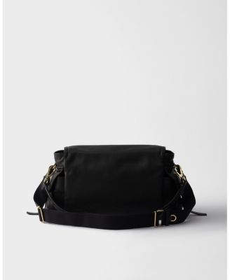  Explore Large Nappa Leather Shoulder Bag With Flap