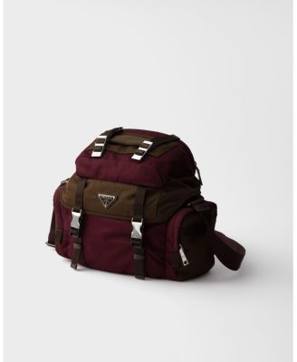  Re-Nylon and Leather Shoulder Bag