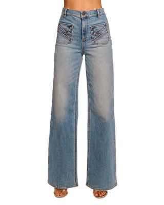 Heidi High Rise Wide Leg Jeans in Light Wash