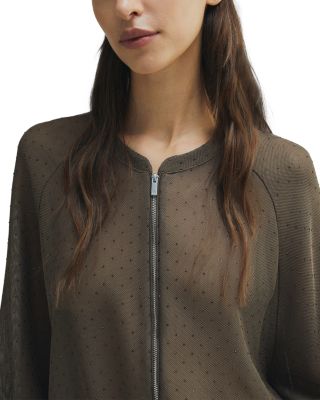 Clarino Technical Mesh Bomber Jacket